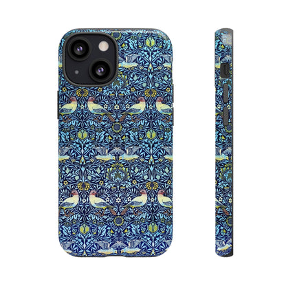 Bird and Floral Pattern Phone Case, Tough Cases, Gift for Nature Lovers, Eco-friendly, Custom Phone Accessories, All-Occasion
