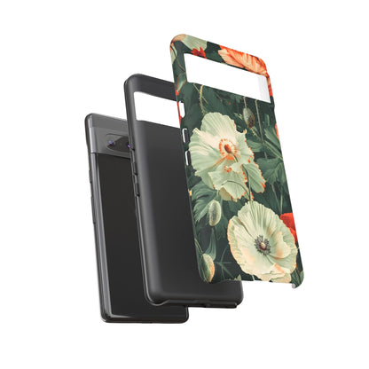 Floral Phone Case - Tough Cases, Botanical Design, Gift for Friends, Trendy Mobile Cover, Personalized Phone Accessory