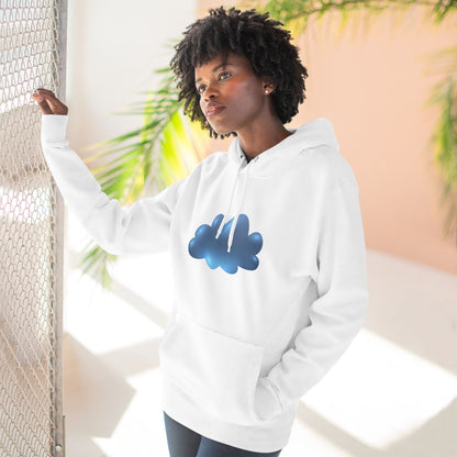 Three-Panel Fleece Hoodie - Serene Cloudscape