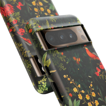 Floral Tough Phone Case, Nature-Inspired Design, Ideal for Garden Lovers, Gift for Birthdays, Christmas, Eco-Friendly Accessory