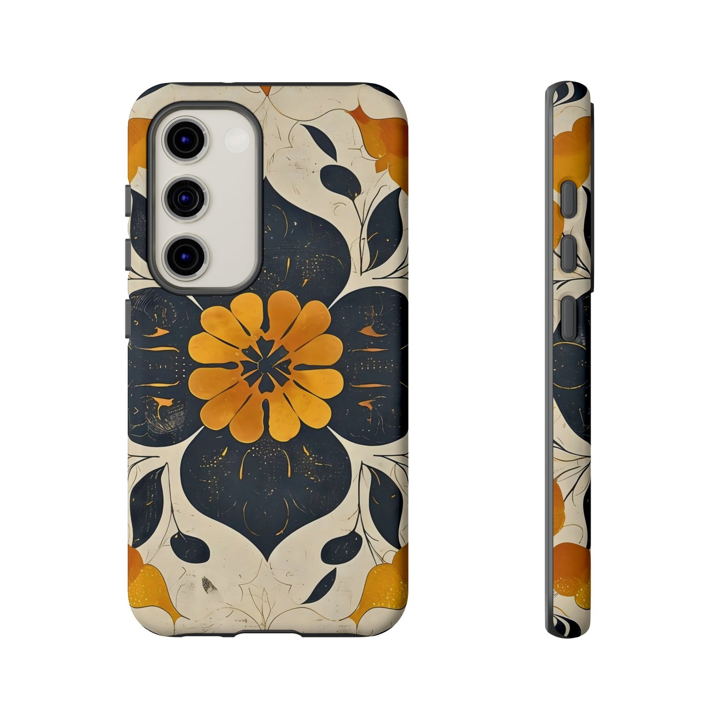 Floral Phone Case - Tough Cases, Botanical iPhone Cover, Vintage Flower Design, Durable Smartphone Protection, Unique Gift Idea