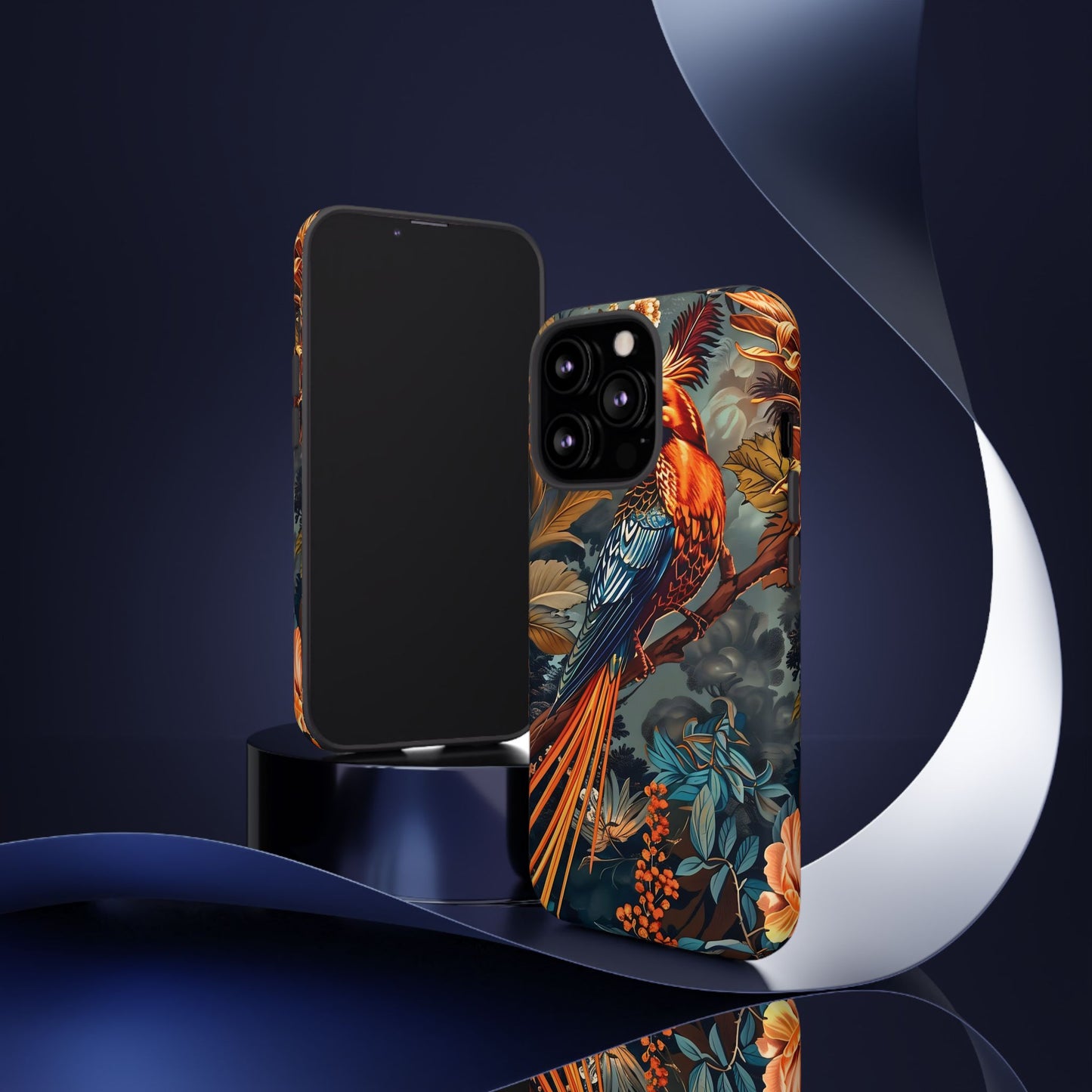 Vibrant Phone Case with Exotic Bird Design, Floral Phone Cover, Tough Case for Nature Lovers, Unique Gift Idea, Phone Accessory, [...]