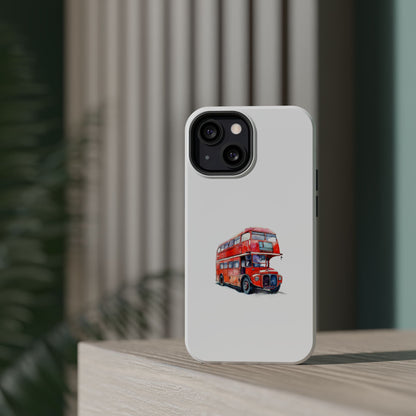 Stylish Magnetic Phone Cases | London Bus Design, Unique Gift for Travelers, Durable Protection, Trendy Accessories, Phone Covers
