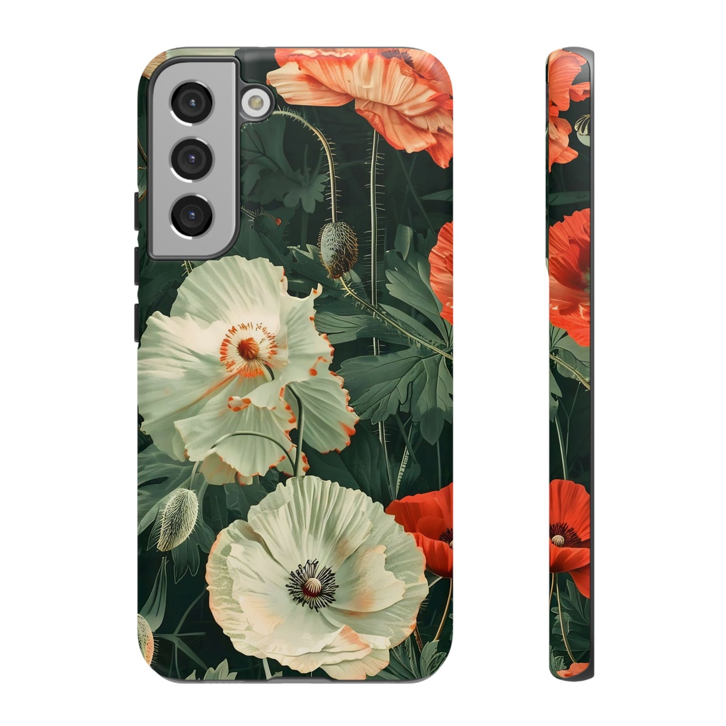 Floral Phone Case - Tough Cases, Botanical Design, Gift for Friends, Trendy Mobile Cover, Personalized Phone Accessory