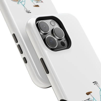 Charming Bicycle Magnetic Tough Case, Fun Phone Cover, Bike Lover Gift, Unique Mobile Accessory, Perfect for Fall and Spring Adventures