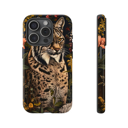Wildlife Phone Case with Lynx Design, Tough Cases, Animal Lovers Gift, Nature Inspired Accessories, Unique Tech Protection