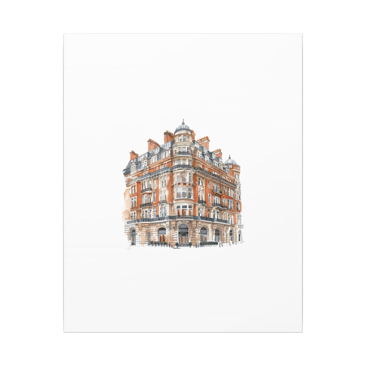 Artistic Matte Canvas Print of Historic Building, Wall Art Decor, Home Interior, Unique Gift, Fine Art, Architecture Lover, Urban Design