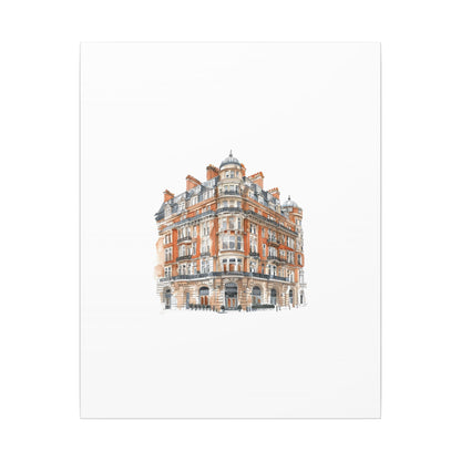 Artistic Matte Canvas Print of Historic Building, Wall Art Decor, Home Interior, Unique Gift, Fine Art, Architecture Lover, Urban Design