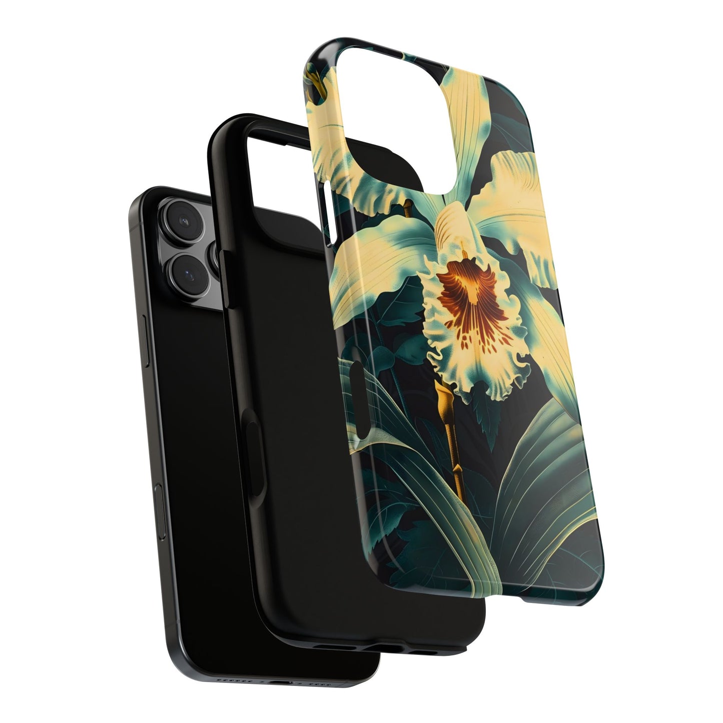 Floral Phone Case - Tough Cases with Orchid Design, Durable Smartphone Cover for Nature Lovers, Floral Gift for Her, Botanical [...]