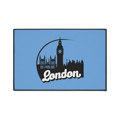 London Skyline Heavy Duty Floor Mat, Home Decor, Rug, Kitchen Mat, Entryway Welcome Mat, Gift for Travelers