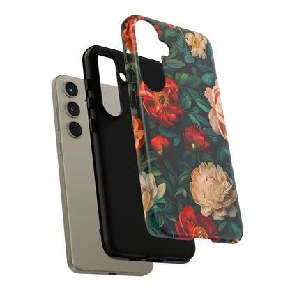 Floral Phone Case - Tough Cases, Vibrant Protection, Gift for Her, Cute Floral Design, Trendy Accessory, Perfect for Spring
