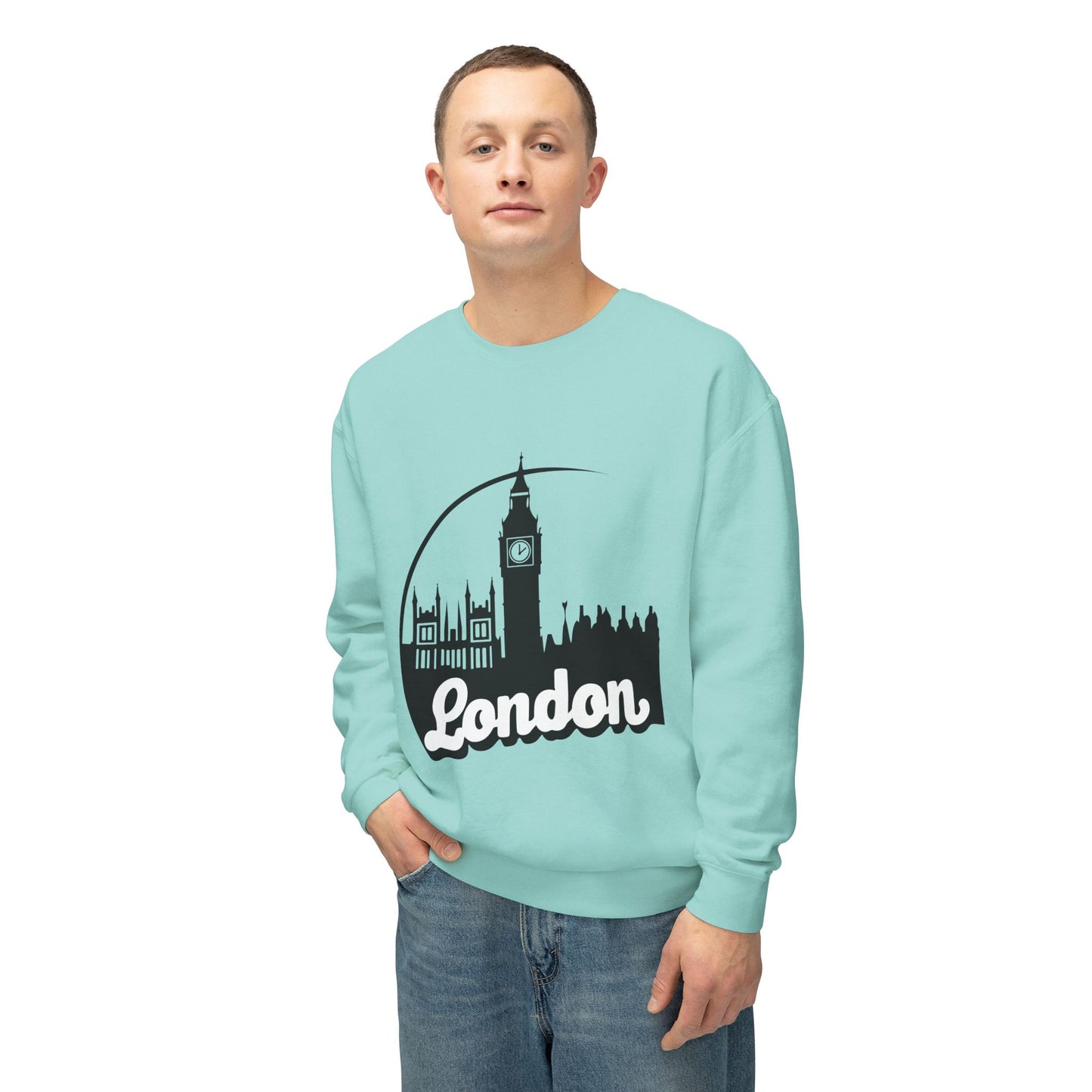 Unisex Lightweight Crewneck Sweatshirt - Lovely London