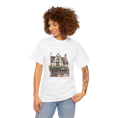 Charming British House - Warm and Cozy Unisex Heavy Cotton T-Shirt