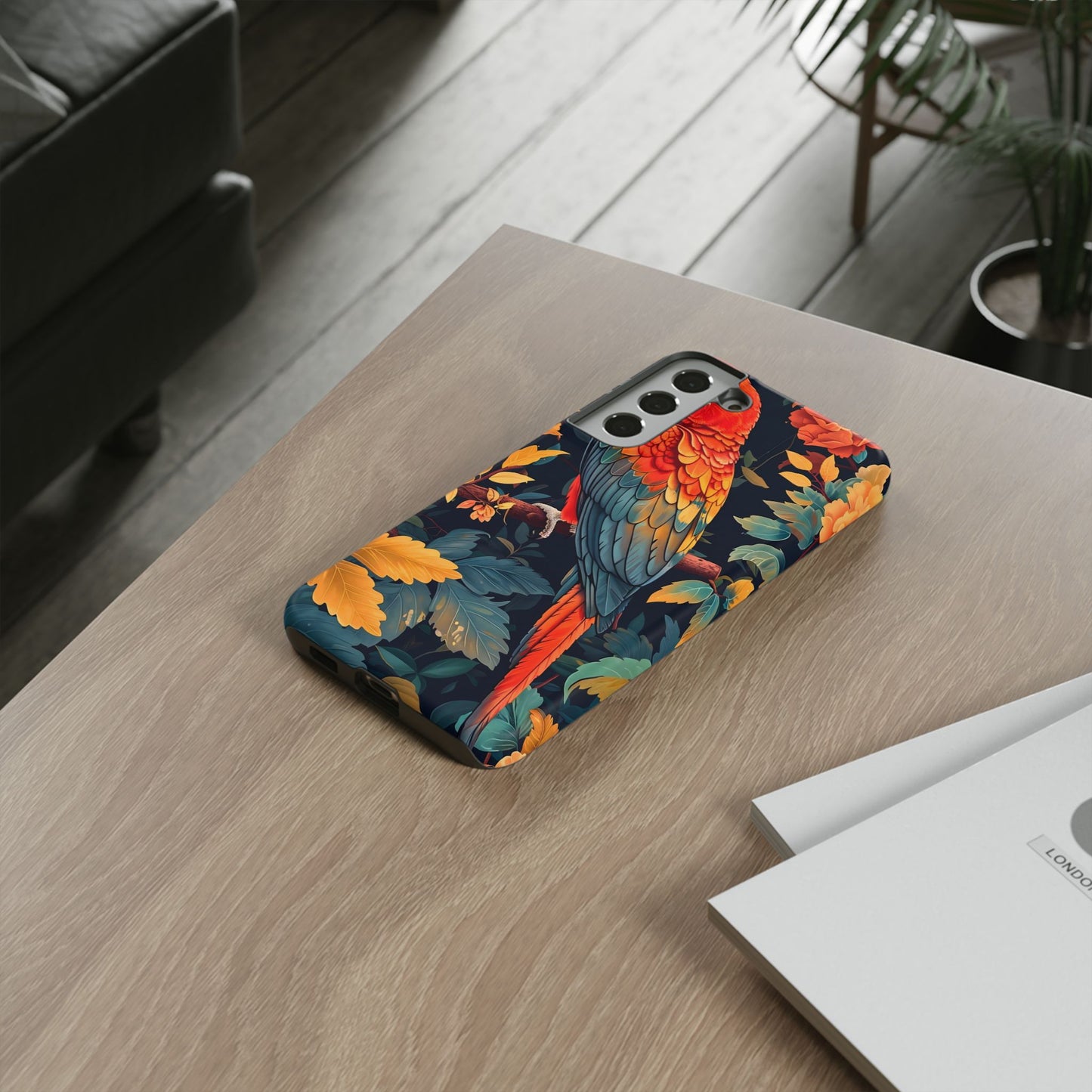 Vibrant Parrot Phone Case - Tough, Stylish, Nature-Inspired, Tropical, Wildlife, Perfect Gift, Summer Vibes