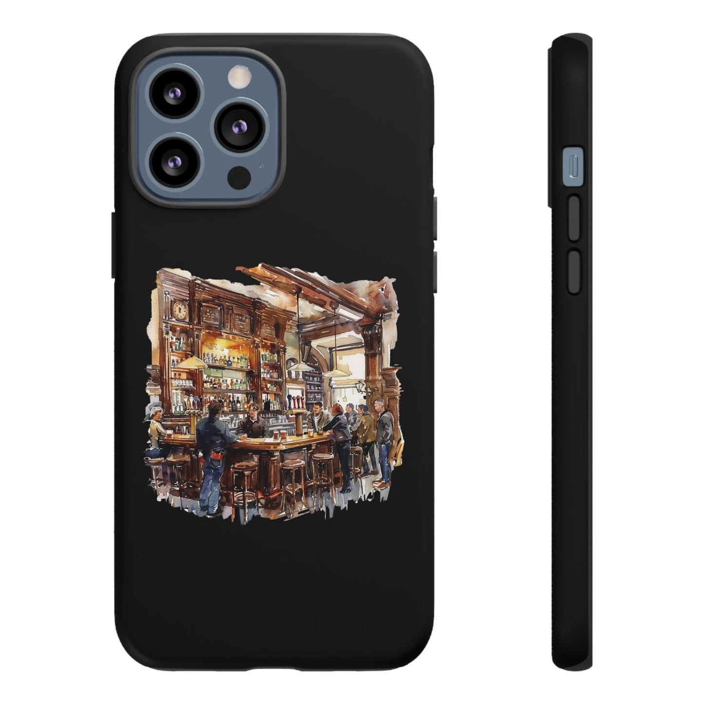 Artistic Phone Case - Cozy Pub Vibe, Trendy Smartphone Accessory, Gift for Friends, Modern Design, Durable Protection