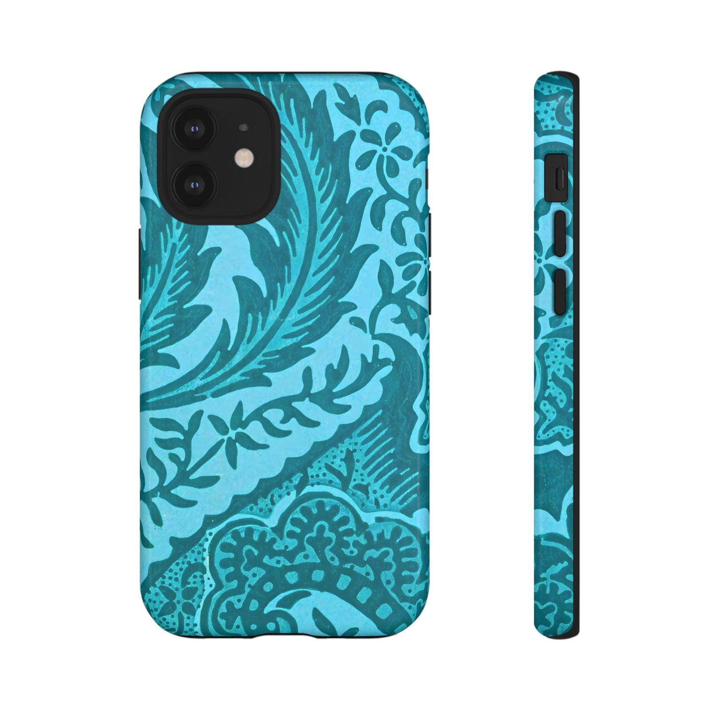 Protective Phone Case with Elegant Teal Design, Tough Cases, Floral Phone Cover, Stylish Smartphone Protection, Gifts for Her, Trendy [...]