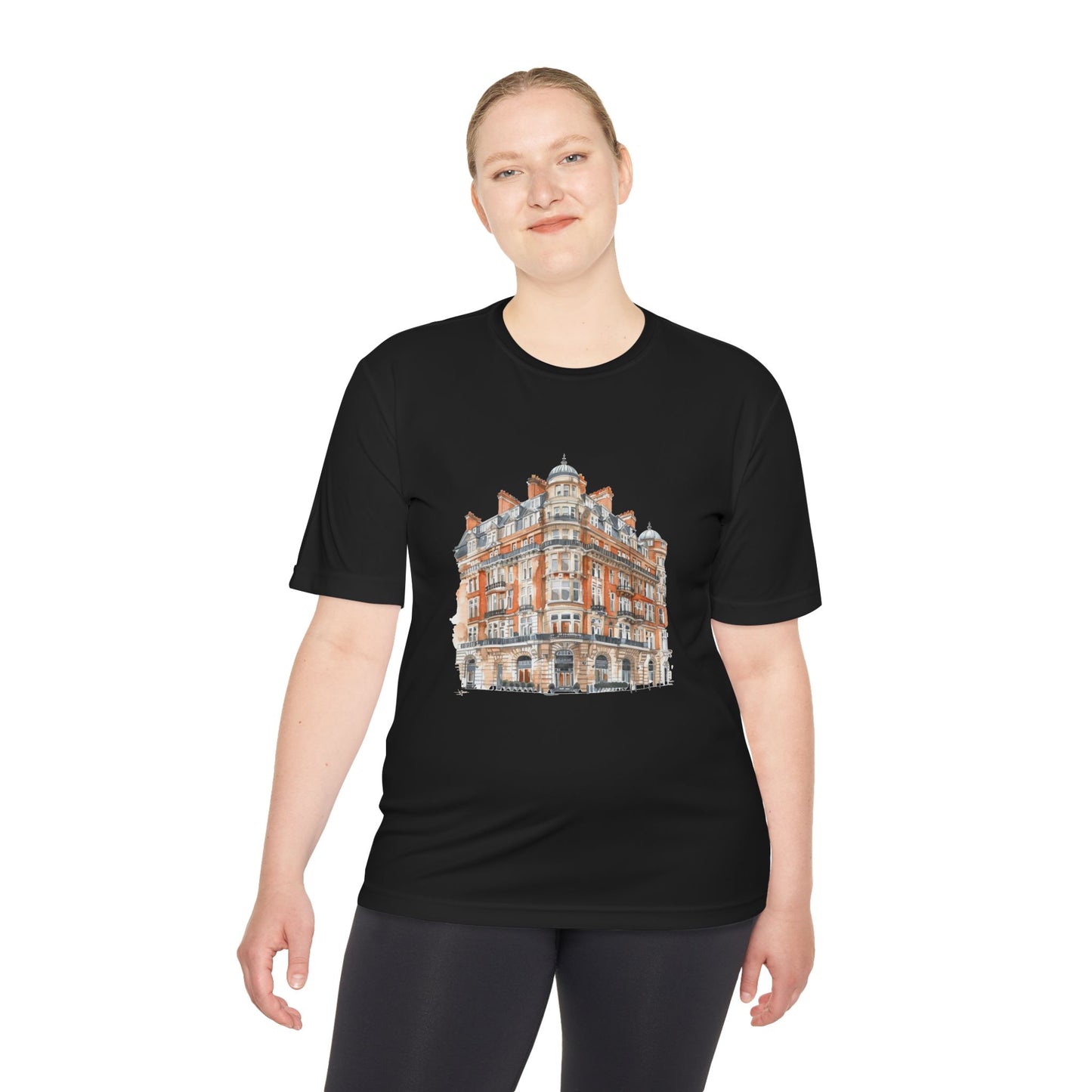 Unisex Moisture Wicking Tee - Perfect for Travel Lovers and Active Lifestyles - Cityscape