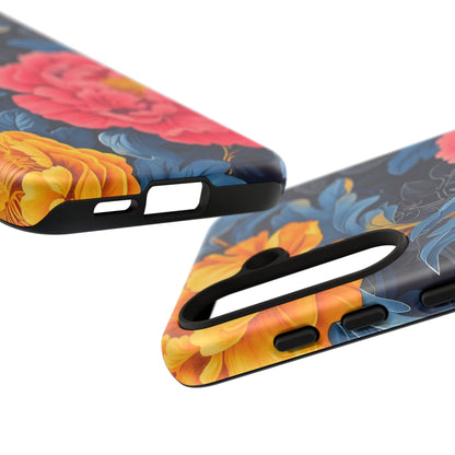 Floral Phone Case, Tough Cases, Stylish Mobile Cover, Gifts for Her, Phone Accessories, Unique Flower Design