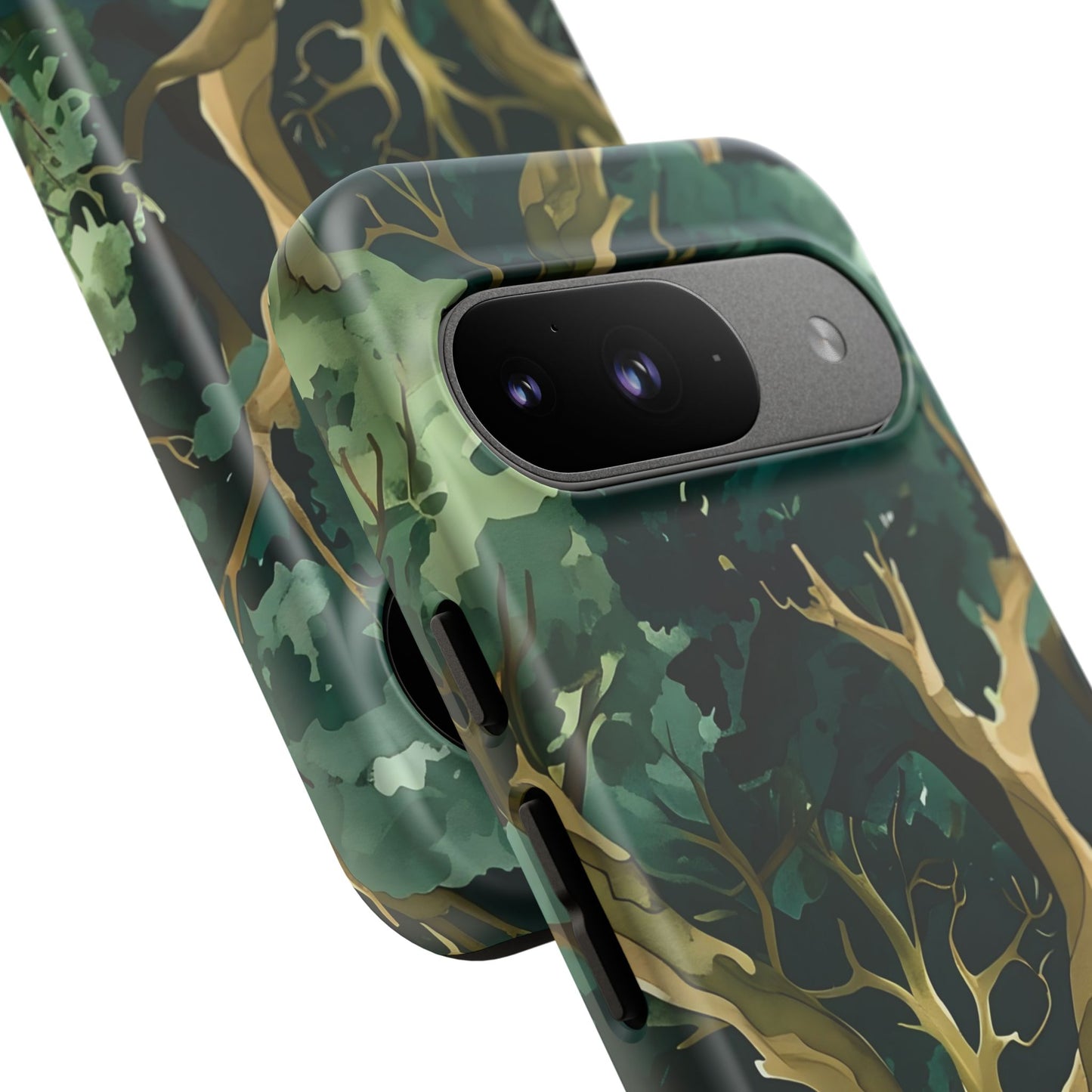 Forest Green Phone Case, Nature-Inspired Tough Cases, Eco-Friendly Gift, Outdoor Lover Accessory, Unique Phone Cover