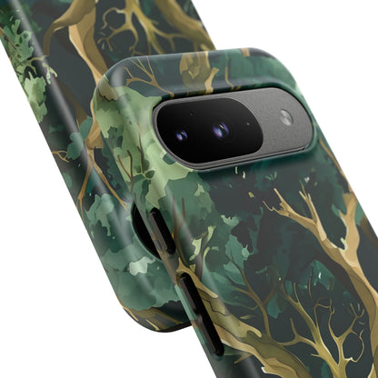 Forest Green Phone Case, Nature-Inspired Tough Cases, Eco-Friendly Gift, Outdoor Lover Accessory, Unique Phone Cover
