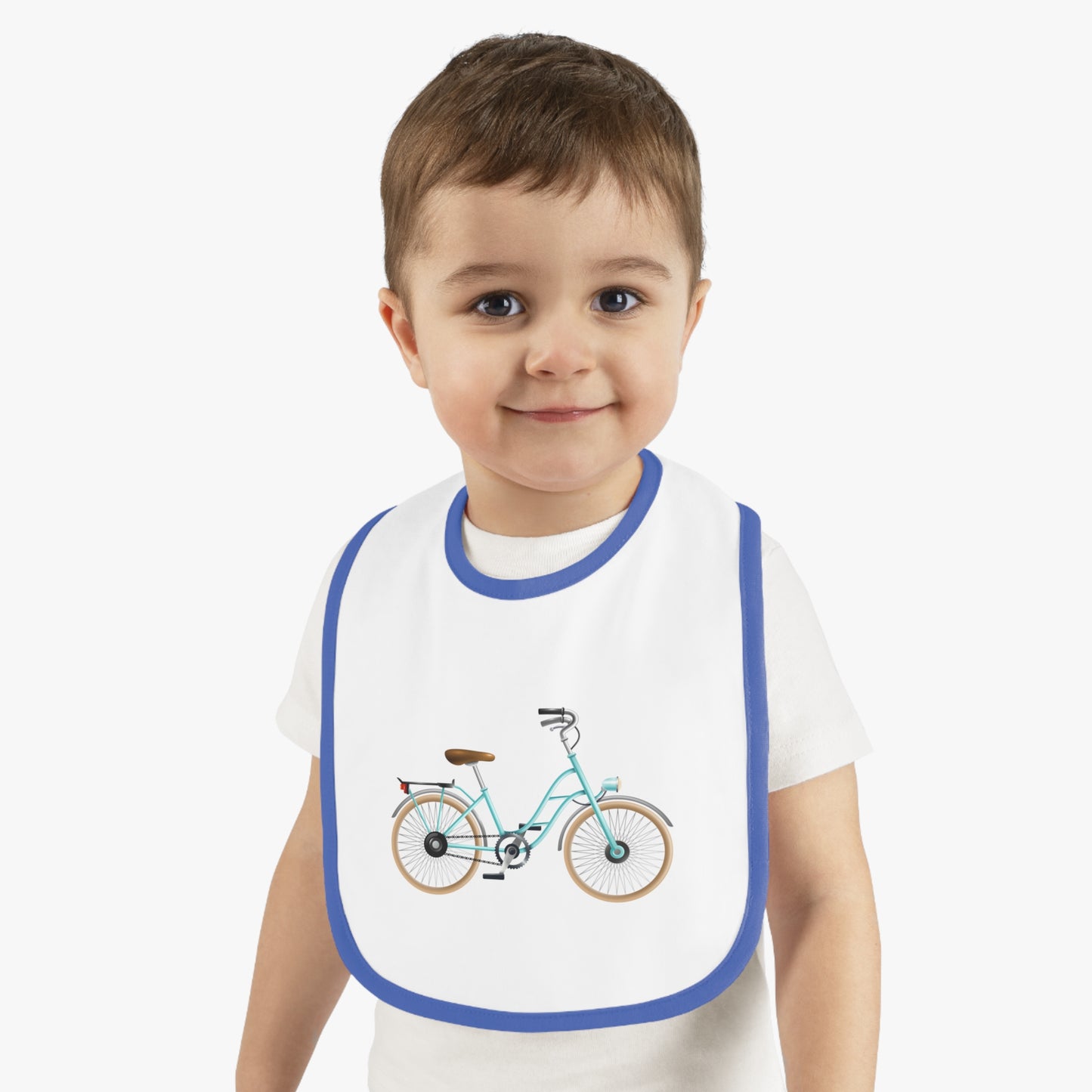 Cute Bicycle Baby Bib, Adorable Jersey Bib for Mealtime, Baby Shower Gift, Newborns, Playful Dining