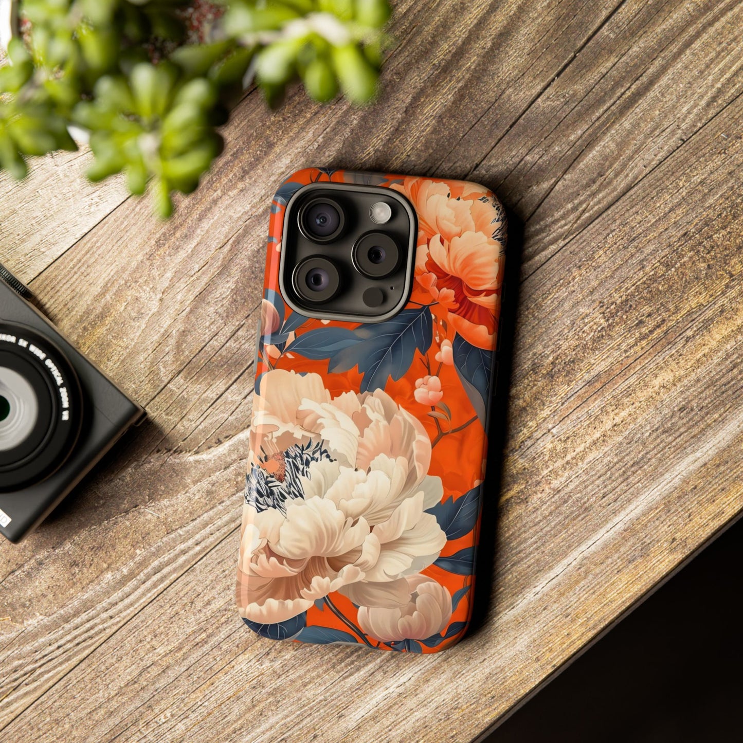 Floral Tough Case, Durable Floral Phone Case, Stylish Protection Case, Gift for Her, Spring Accessories, Mother’s Day Gift