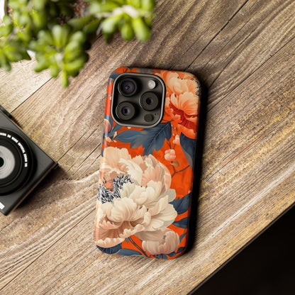 Floral Tough Case, Durable Floral Phone Case, Stylish Protection Case, Gift for Her, Spring Accessories, Mother’s Day Gift