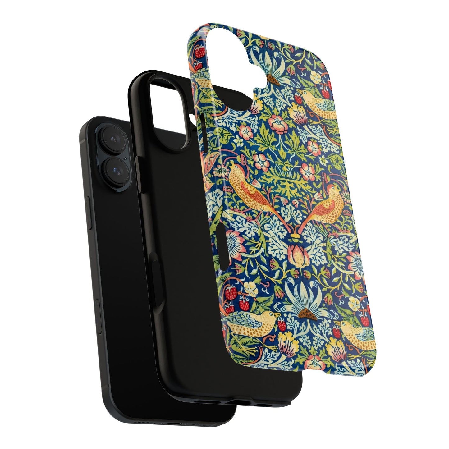 Floral Phone Case | Tough Cases, Stylish Protection, Unique Gift, Eco-Friendly, Floral Pattern, Bird Design