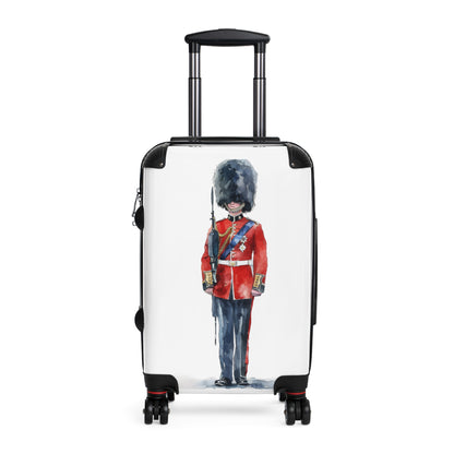 British Plaid Scarf Watercolor Suitcase