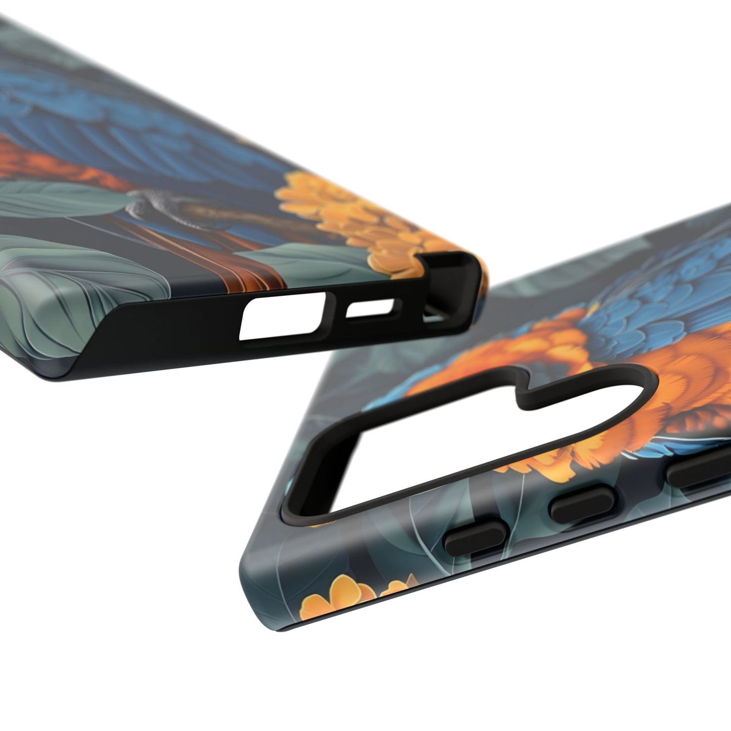Tropical Parrot Phone Case - Tough Cases, Colorful Phone Cover, Nature Lover Gift, Floral Design, Bird Lover Accessory