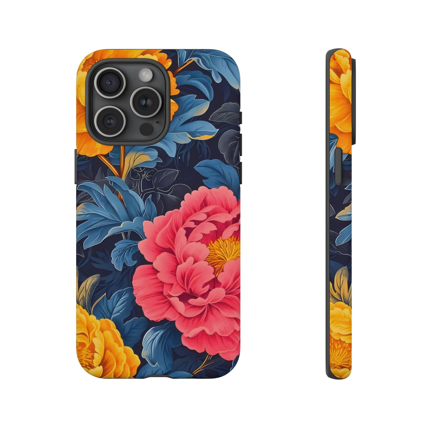 Floral Phone Case, Tough Cases, Stylish Mobile Cover, Gifts for Her, Phone Accessories, Unique Flower Design