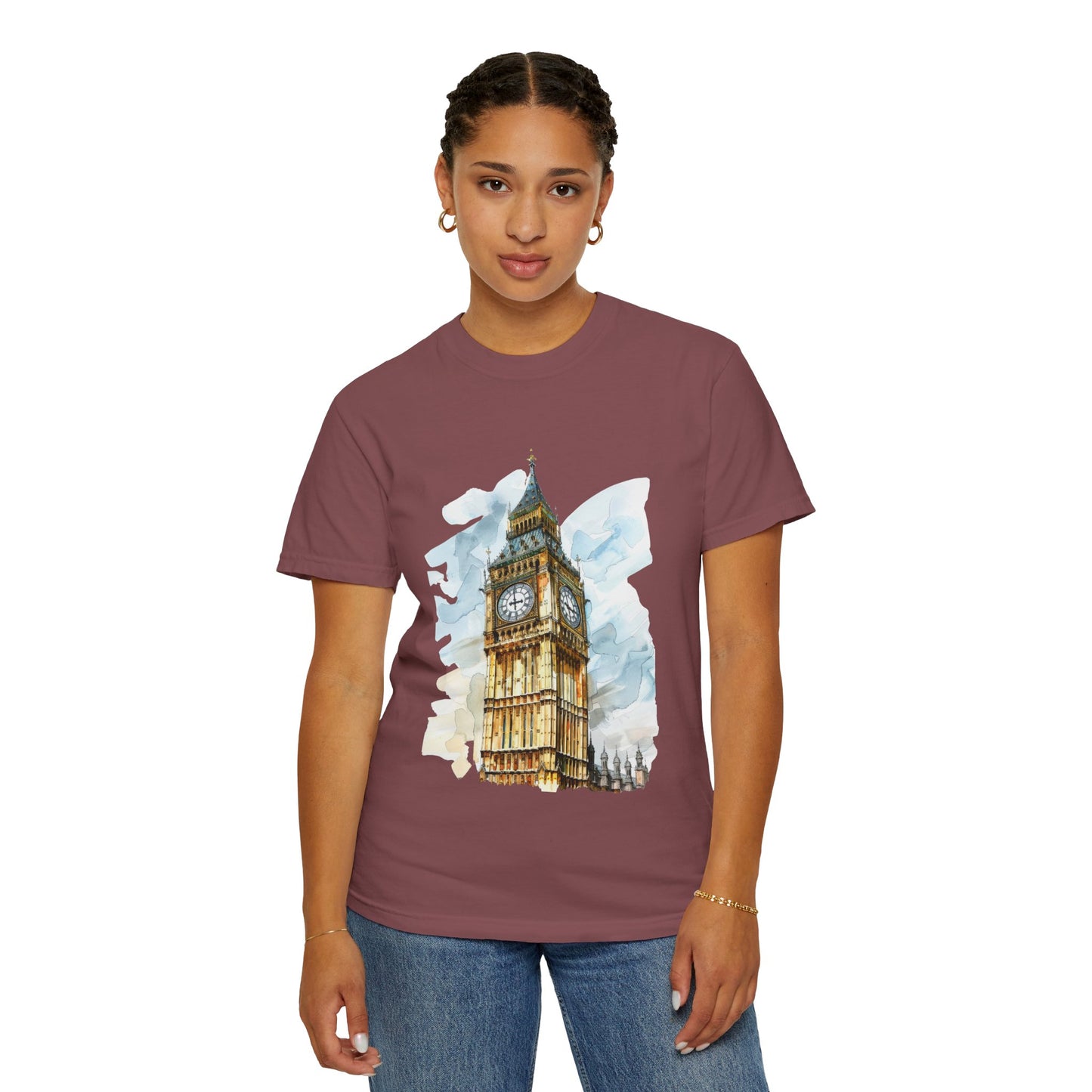 Unisex Garment-Dyed T-shirt - Big Ben - The Heartbeat of London