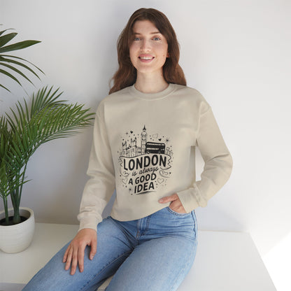 Unisex Heavy Blend™ Crewneck Sweatshirt - London is always a Good Idea