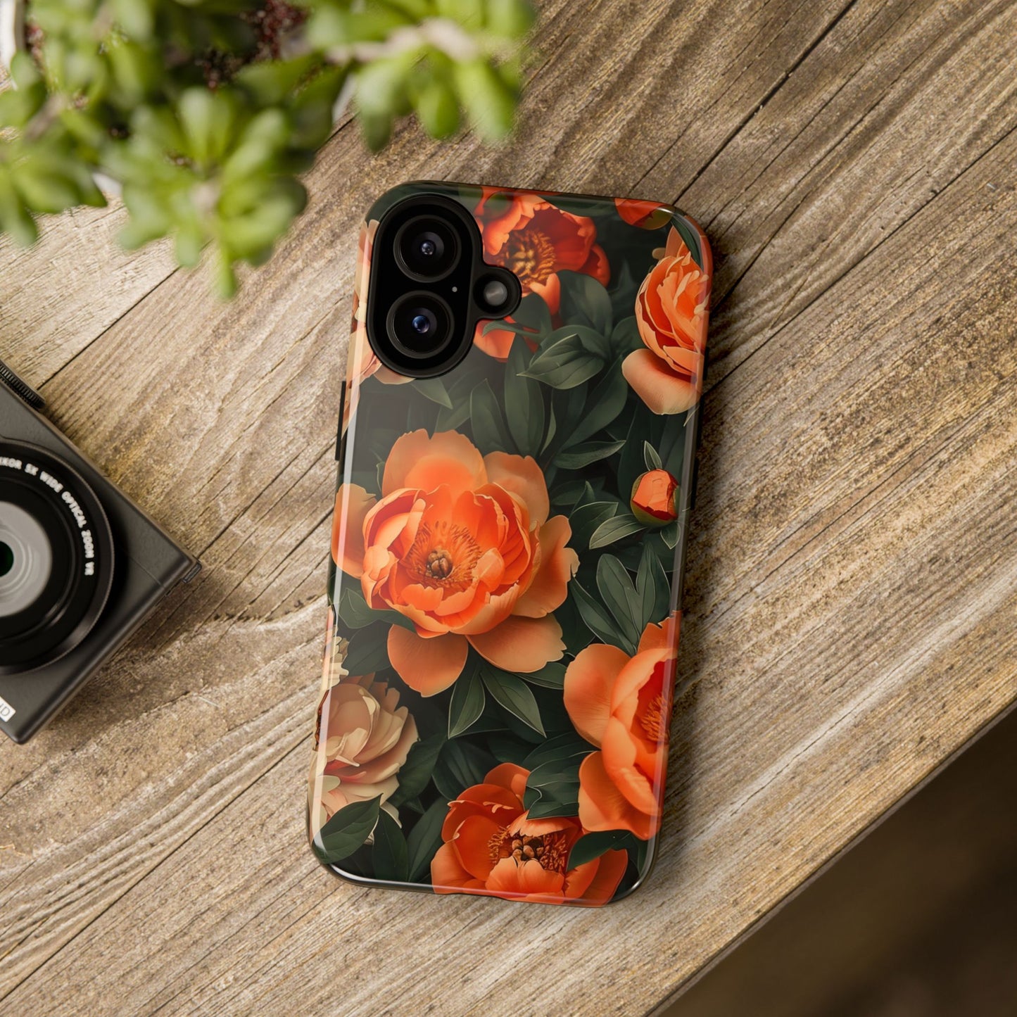 Stylish Floral Phone Case, Tough Cases, Floral Phone Cover, Gift for Her, Spring Accessories, Mother's Day, Phone Protection
