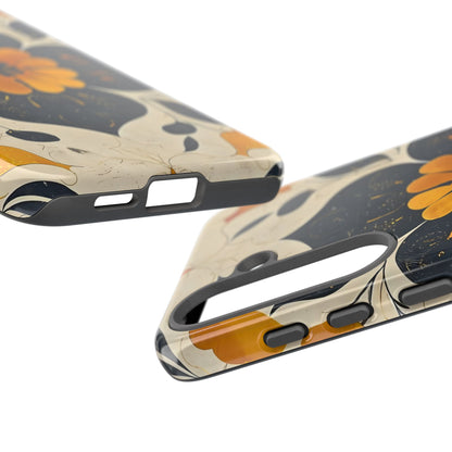 Floral Phone Case - Tough Cases, Botanical iPhone Cover, Vintage Flower Design, Durable Smartphone Protection, Unique Gift Idea