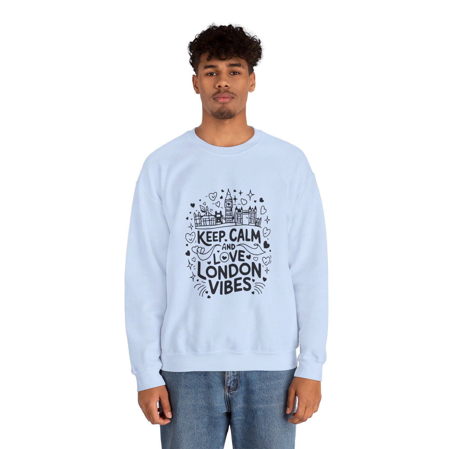 Unisex Heavy Blend™ Crewneck Sweatshirt Trendy - Love London Vibes
