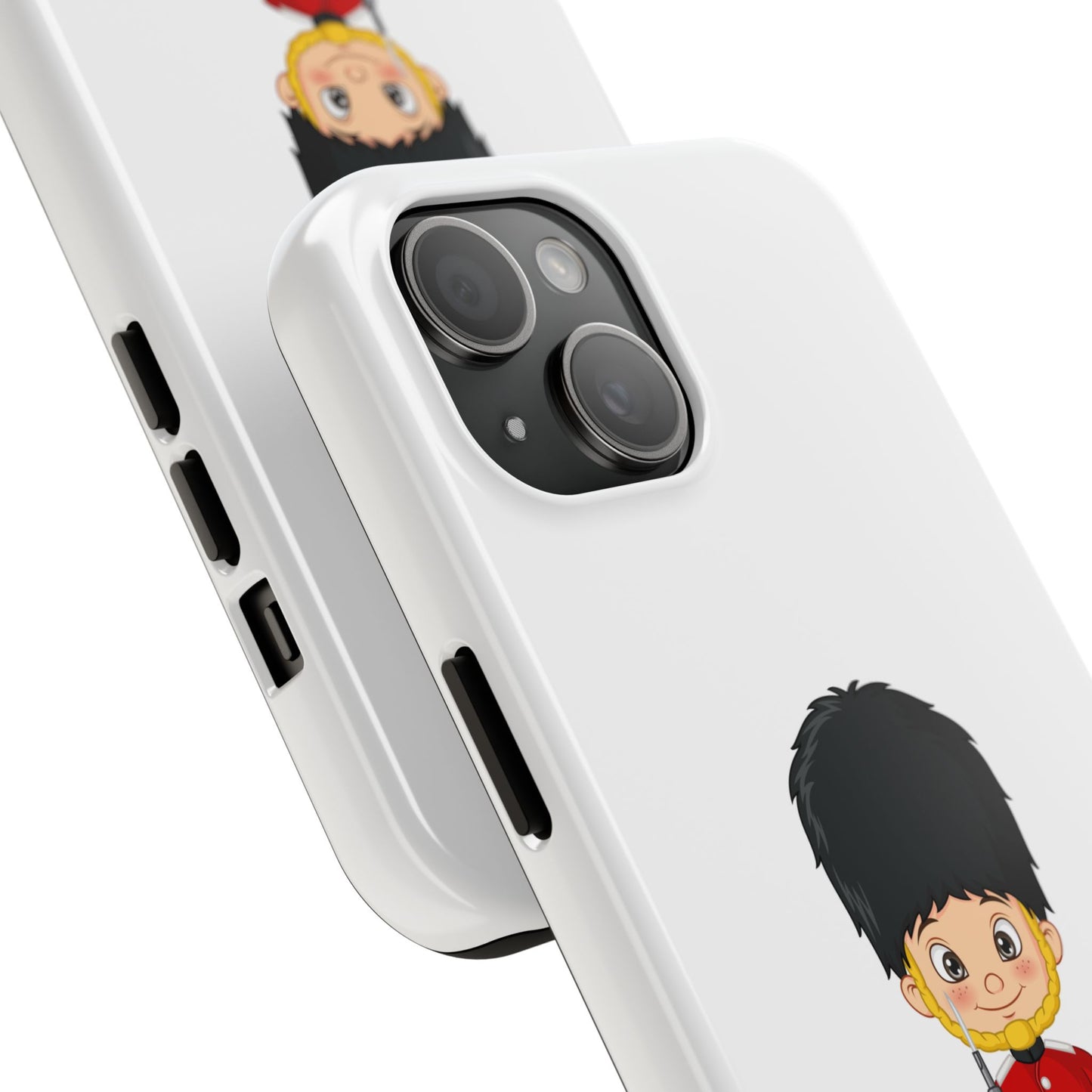 Cartoon Guard Phone Cases, Tough Phone Case for Kids & Adults, British Guard Design, Gift for Royal Fans, Unique Phone Accessories