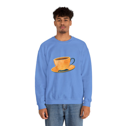 Unisex Heavy Blend™ Crewneck Sweatshirt Lightweight - Elegant British Tea Cup Classic Tea Time Style