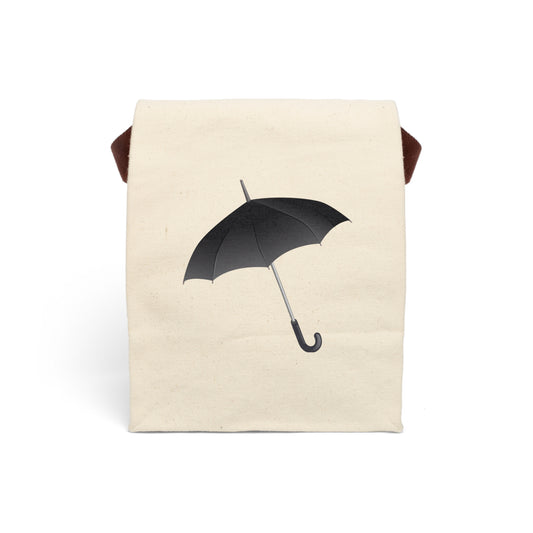 The Umbrella  Canvas Lunch Bag With Strap