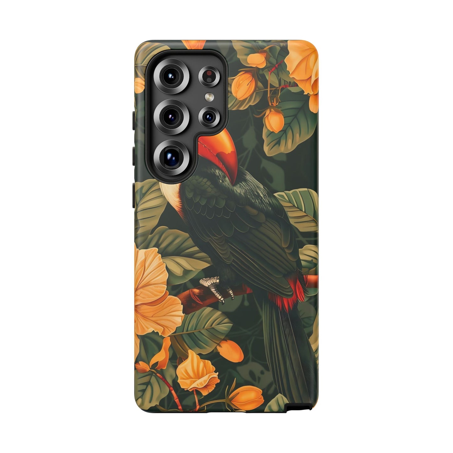 Tropical Toucan Phone Case, Exotic Bird Cover, Nature Lover Gift, Eco-Friendly Design, Customizable Tech Accessory