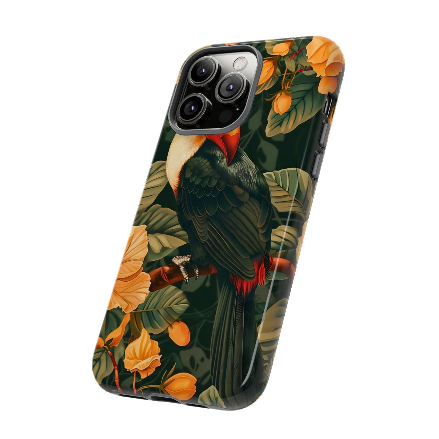 Tropical Toucan Phone Case, Exotic Bird Cover, Nature Lover Gift, Eco-Friendly Design, Customizable Tech Accessory
