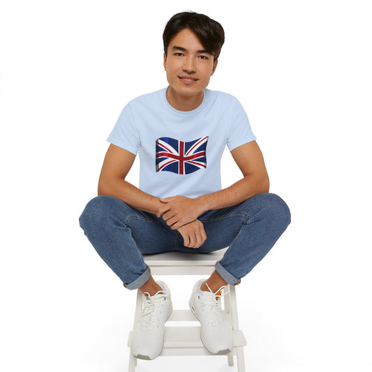 Unisex Ultra Cotton Tee - Symbolic Union Jack Flag Art