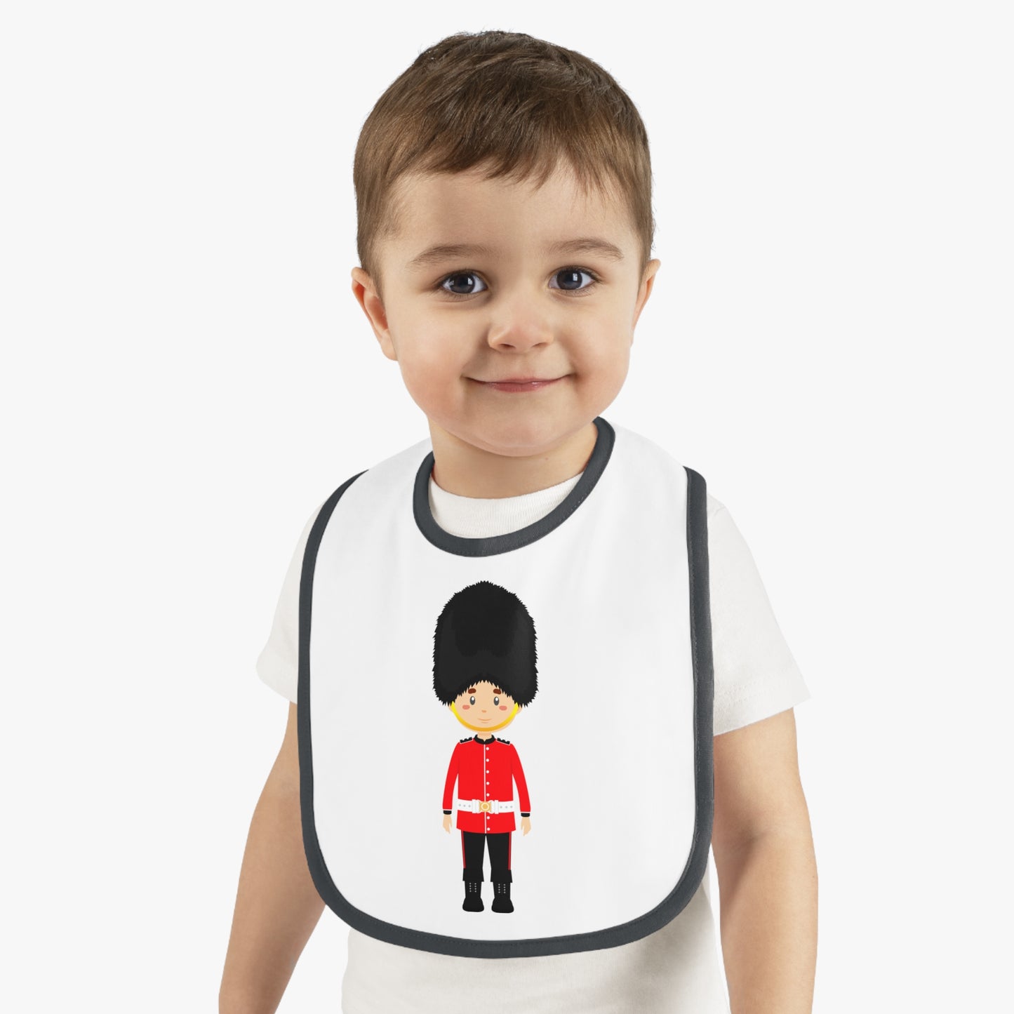Cute Royal Guard Baby Bib, Baby Shower Gift, Infant Feeding Bib, Fun Baby Wear, Newborn Accessories