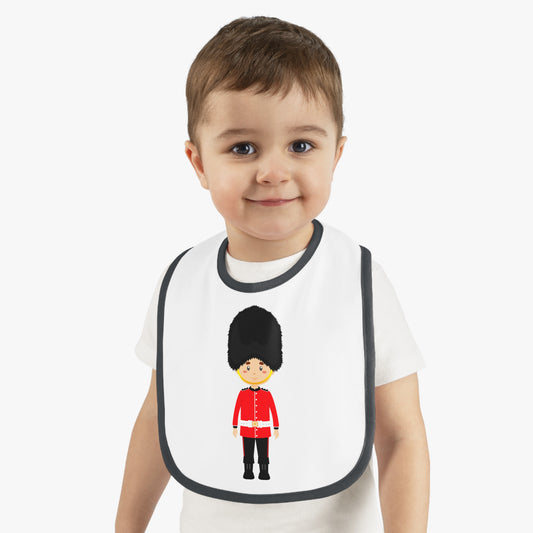 Cute Royal Guard Baby Bib, Baby Shower Gift, Infant Feeding Bib, Fun Baby Wear, Newborn Accessories
