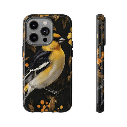 Elegant Bird Phone Case - Tough Cases, Phone Accessories, Wildlife Gifts, Nature Lover, Floral Design, Unique Cases