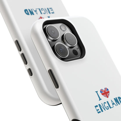 I Love England Magnetic Tough Cases, Phone Cover, Gift for Travelers, Souvenir, England Pride, Durable Phone Protection