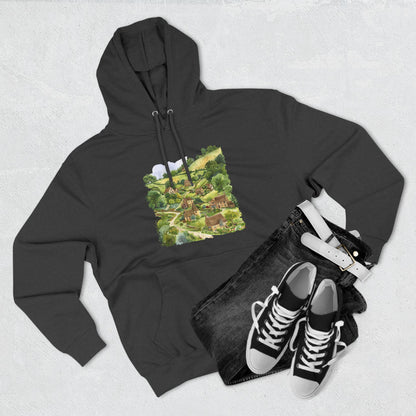 Three-Panel Fleece Hoodie - British Nature - Scenic Landscapes and Natural Beauty