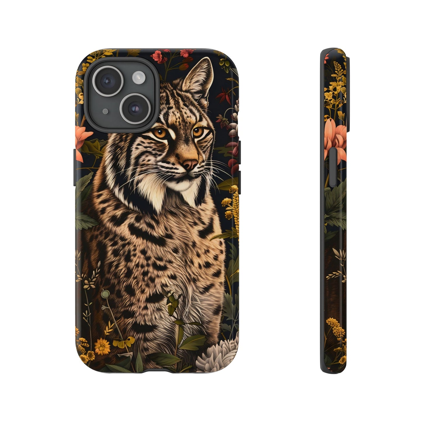 Wildlife Phone Case with Lynx Design, Tough Cases, Animal Lovers Gift, Nature Inspired Accessories, Unique Tech Protection