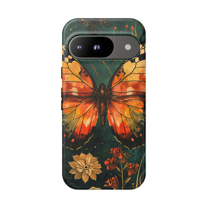 Butterfly Phone Case – Tough Cases for Nature Lovers, Floral Design, Butterfly Art, Unique Gift, Eco-Friendly Protection