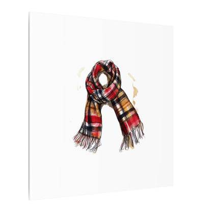 Autumn Scarf Canvas Art Print | Cozy Home Décor, Gift for Fall Lovers, Seasonal Wall Art, Unique Interior Design